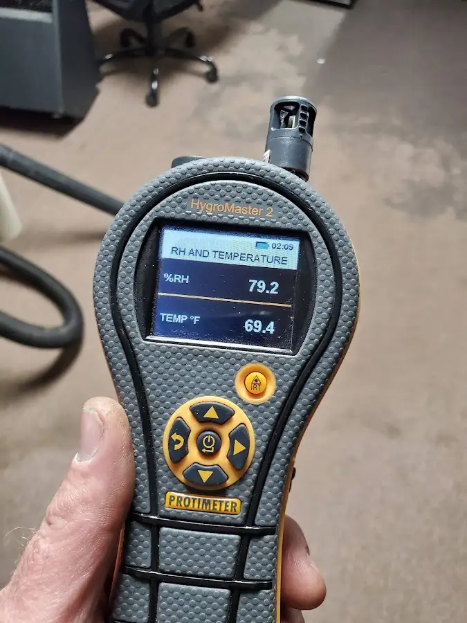 Moisture meter humidity assessment for Fire & Smoke Damage Restoration in Mount Olive