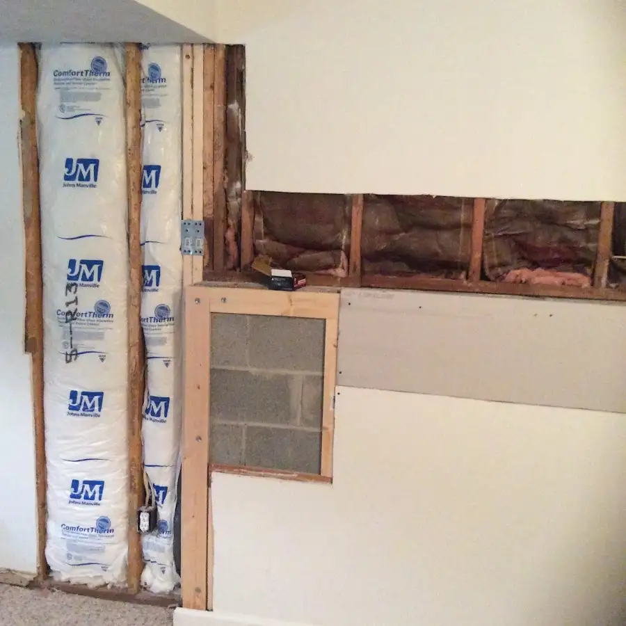 Wall insulation replacement during Odor Removal & Deodorization in Mount Olive